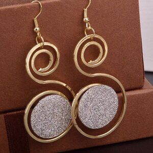 Fashion Statement Frosted Geometric Earrings